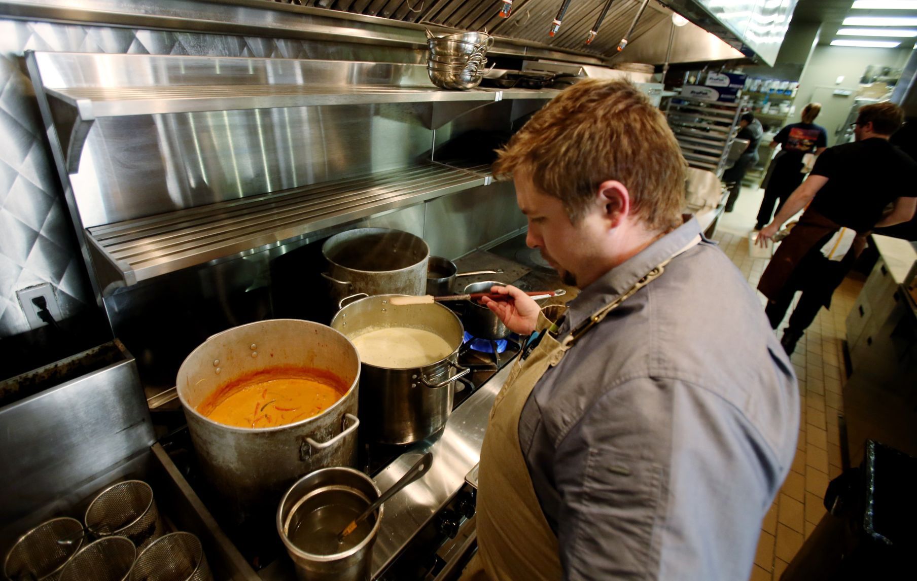 Cook in the kitchen